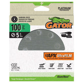 Gator Shopsmith 9022 Sanding Disc, 5 in Dia, 100 Grit, Medium, Aluminum Oxide Abrasive, Film Backing, Vented